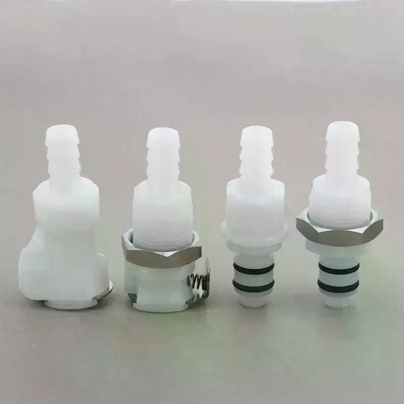 Disconnect Fitting Coupling Hose Joint Quick Shut-Off Male Female Hose Barb Valved 1/4 5/16 3/8 Tube Connector Quick Coupler