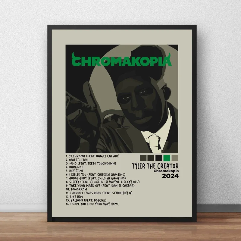 Rapper Tyler The Creator Chromakopia Classic Pop Music Album Posters Prints Canvas Printing Wall Art Picture for Room Home Decor