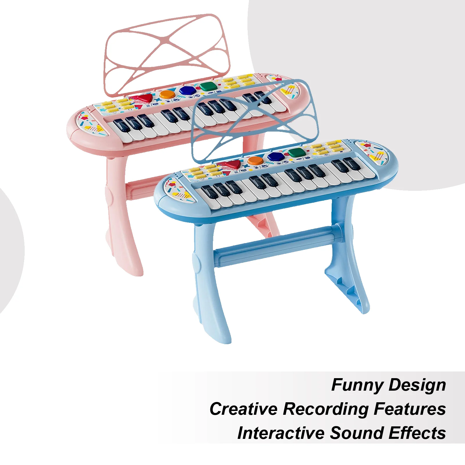 

Детское клавиатурное пианино с регулируемой громкостью, маленькая клавиатура, игрушка-пианино для мальчиков и девочек, учеников, гостиной, спальни, сцена