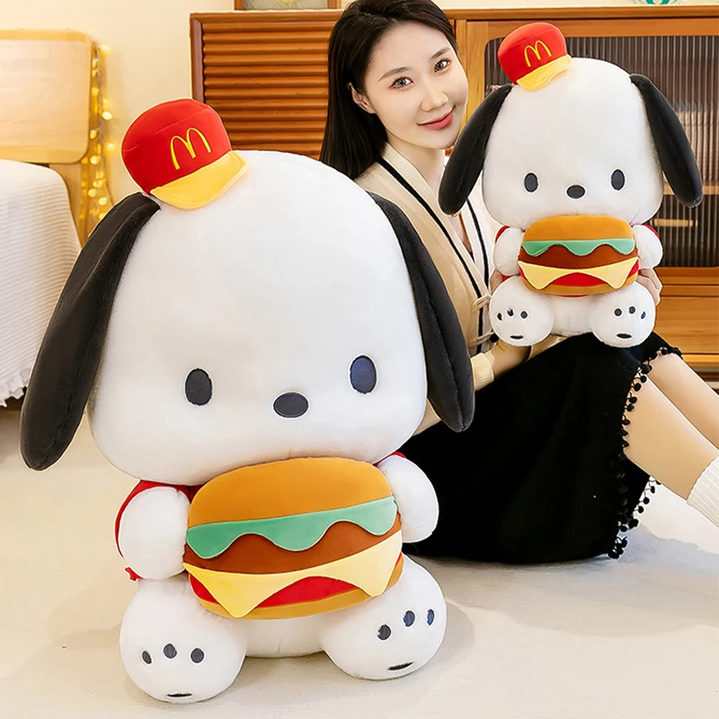 

35-73cm Kawaii Sanrio Hamburg Pochacco Plush Pillow Toys Sanrio Pochacco Stuffed Doll Pochacco Plush Doll Gift For Girl