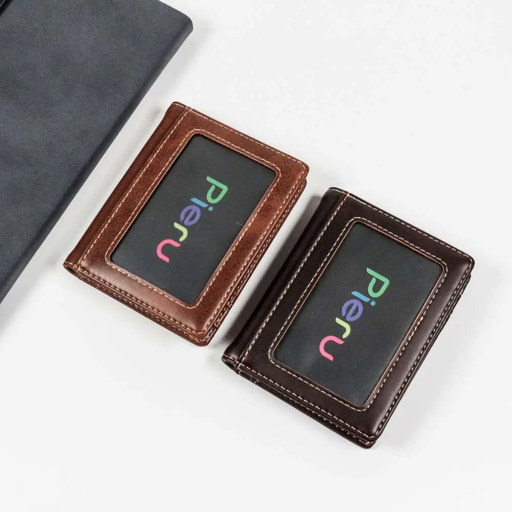 

PU Leather With Photo Holders Bank Credit Card Bag Mini Money Bag Coin Purse Men Wallet Business Card Holder Card Case
