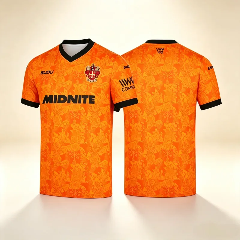 Wolves 26-27 150th Anniversary Football Jersey Adult Kids Athleisure T-Shirt Family Summer Breathable Quick-dry Soft Comfy Y2K