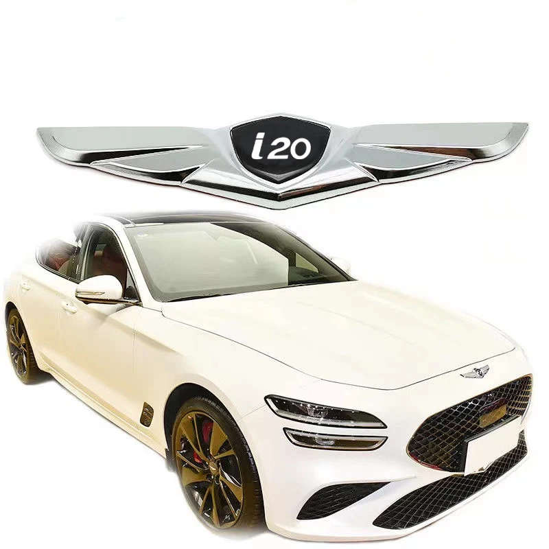 

Наклейки для тюнинга автомобиля, 3D металлический значок, наклейка на капот, высококачественные декоративные наклейки для Hyundai i20 с логотипом, автомобильные аксессуары