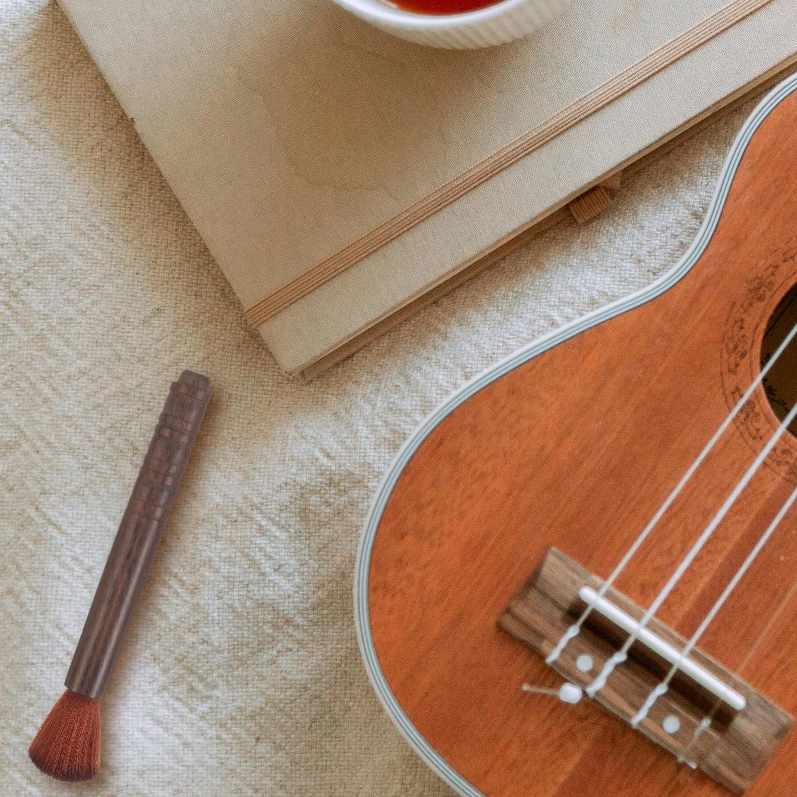 Cepillo de limpieza de instrumentos musicales, cepillos para guitarra, violín, tambor de madera, limpiador clásico