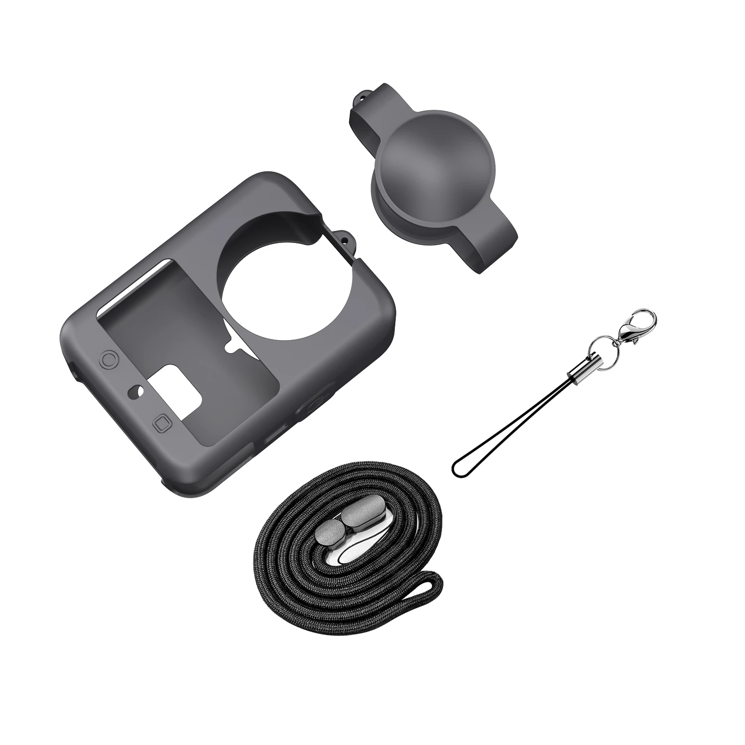 حافظة من السيليكون لـ DJI OSMO 360 حافظة واقية مضادة للصدمات مع غطاء عدسة لملحقات حافظة واقية للكاميرا DJI OSMO 360