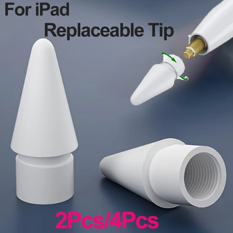 

2pcs/4pcs iPad Stylus Tips for iPencil 1st /2nd Generation, Note Taking, Screen Writing, Smooth Writing, Wearresistant Material