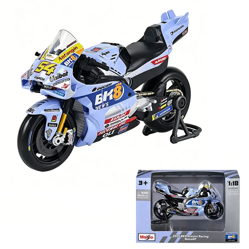 Maisto - Gresini SF 2024#93 Marquez 1/18 - Moto GP Racing en métal - Modèle réduit de collection réaliste - Maquette miniature avec détails fidèles - Idéal cadeau pour passionnés de moto