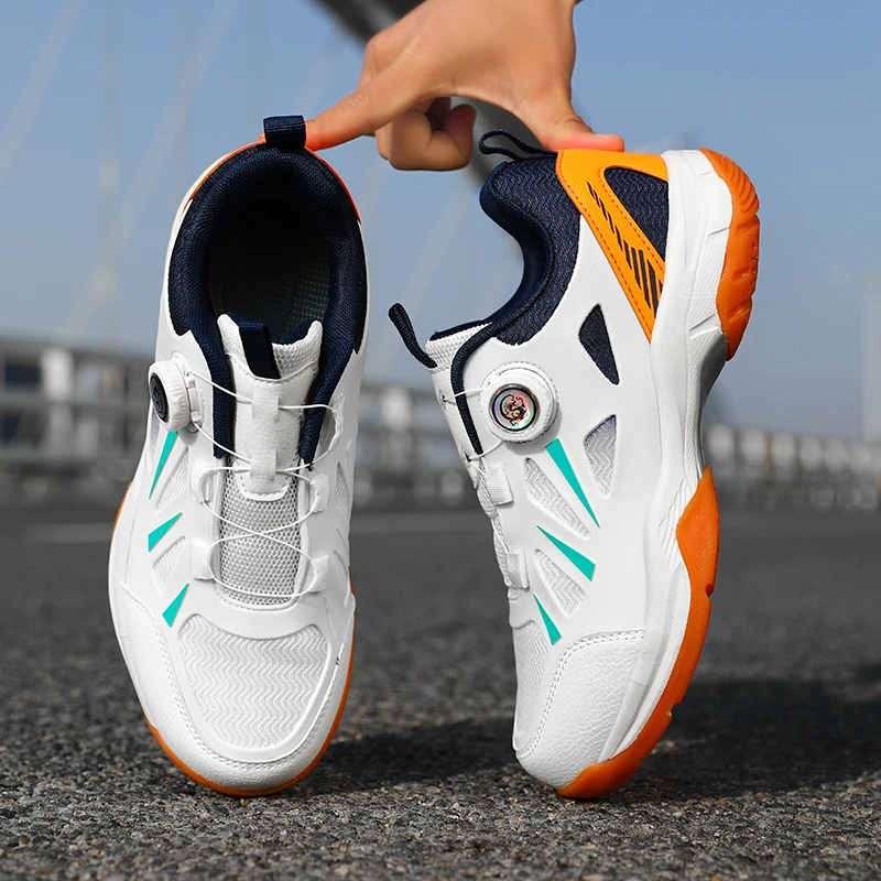 Calçados esportivos masculinos essenciais para treinamento de vôlei e badminton, antiderrapantes, resistentes ao desgaste, de alta qualidade e confortáveis 37-44