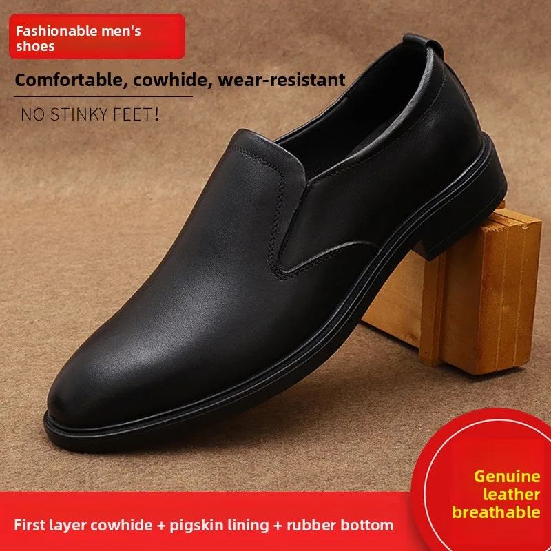 

High Quality Top Layer Cowhide Men Leather Shoes Genuine Leather Business Men Dress Shoes Casual Leather Shoes Zapatos De Hombre