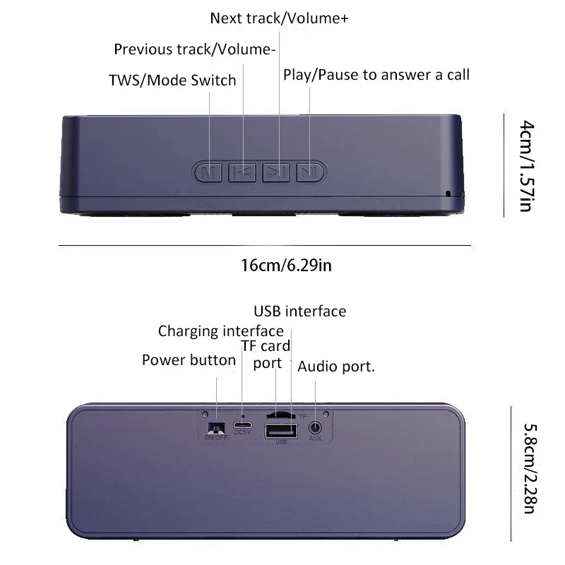 

S18 Wireless Creative Bluetooth Smart Speaker Mobile Phone Audio Computer Subwoofer Outdoor Convenient Radio