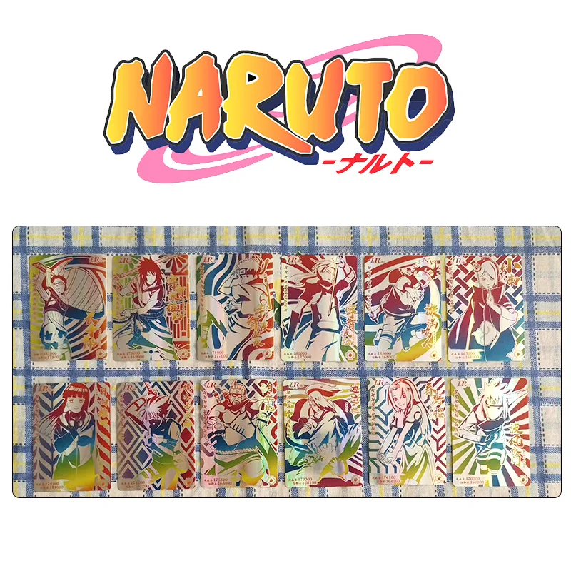 Naruto Lr Series Yuuhi Kurenai Jiraiya Uchiha Itachi Anime Characters Rare Collection Flash Card Cartoon Toys Christmas Gift