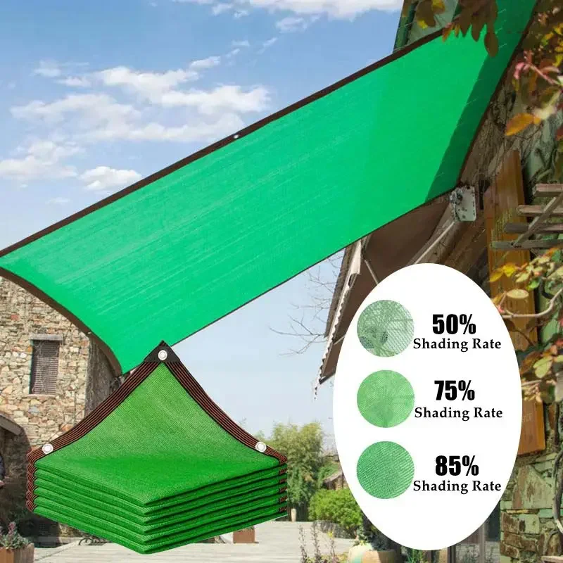 

Green Sunshade Net Anti-Garden Balcony Plant Shade Cover Net Outdoor Patio Car Shade Canopy Swimming Pool Shade Cloth