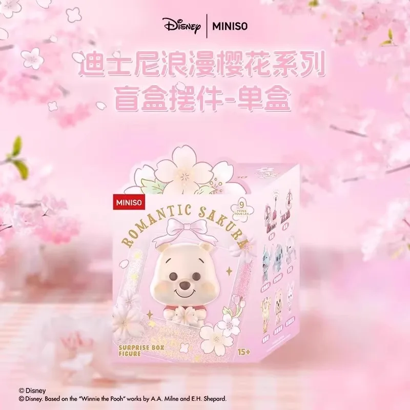 Disney Romance Sakura Stitch Blind Box Kubuś Puchatek Anioł Tygrys Lalka Figurka Prezent
