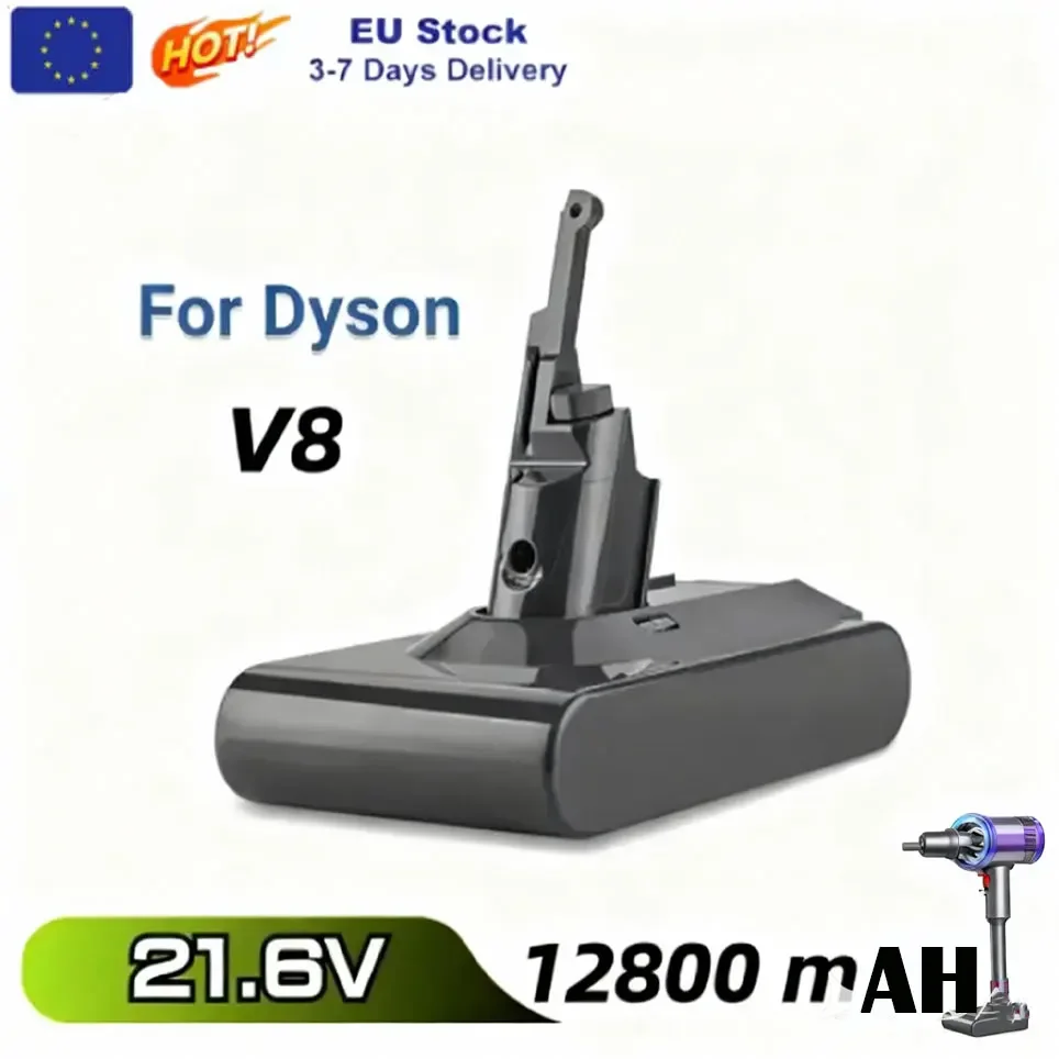 V8 12800mAh 21.6V batterie pour Dyson SV10 batterie absolue Animal Li-ion aspirateur batterie Rechargeable SV10