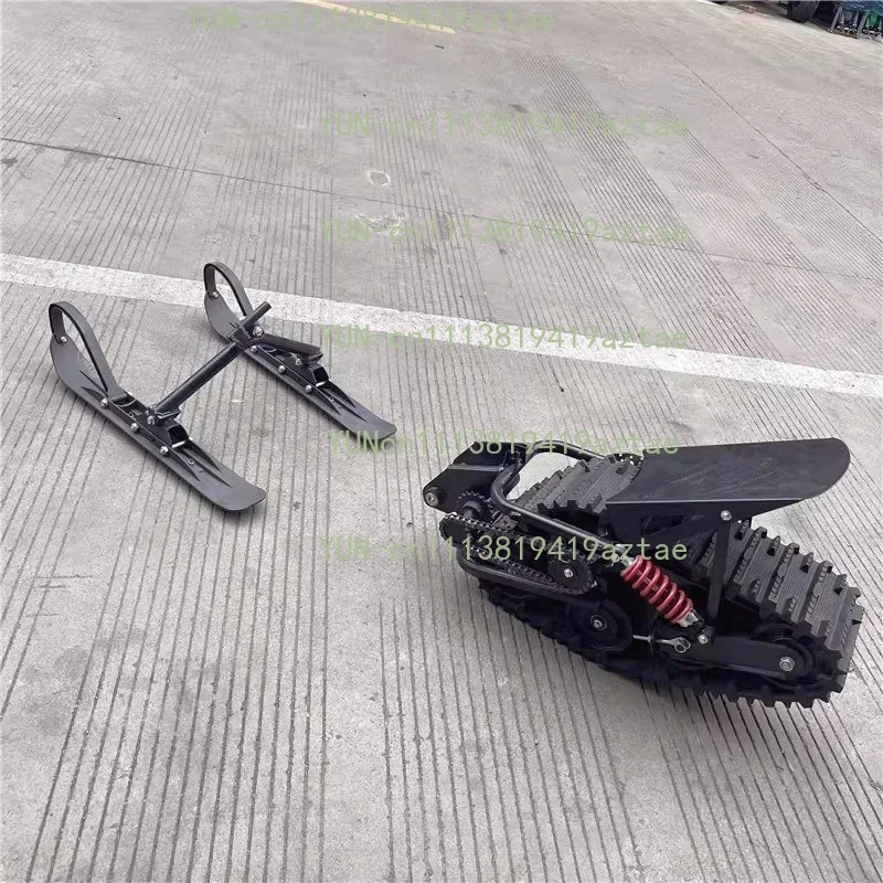 150CC Homemade Two-Wheel Mid-High Speed Off-Road Motorcycle Accessories, Modified Snow Triangle Crawler Sled