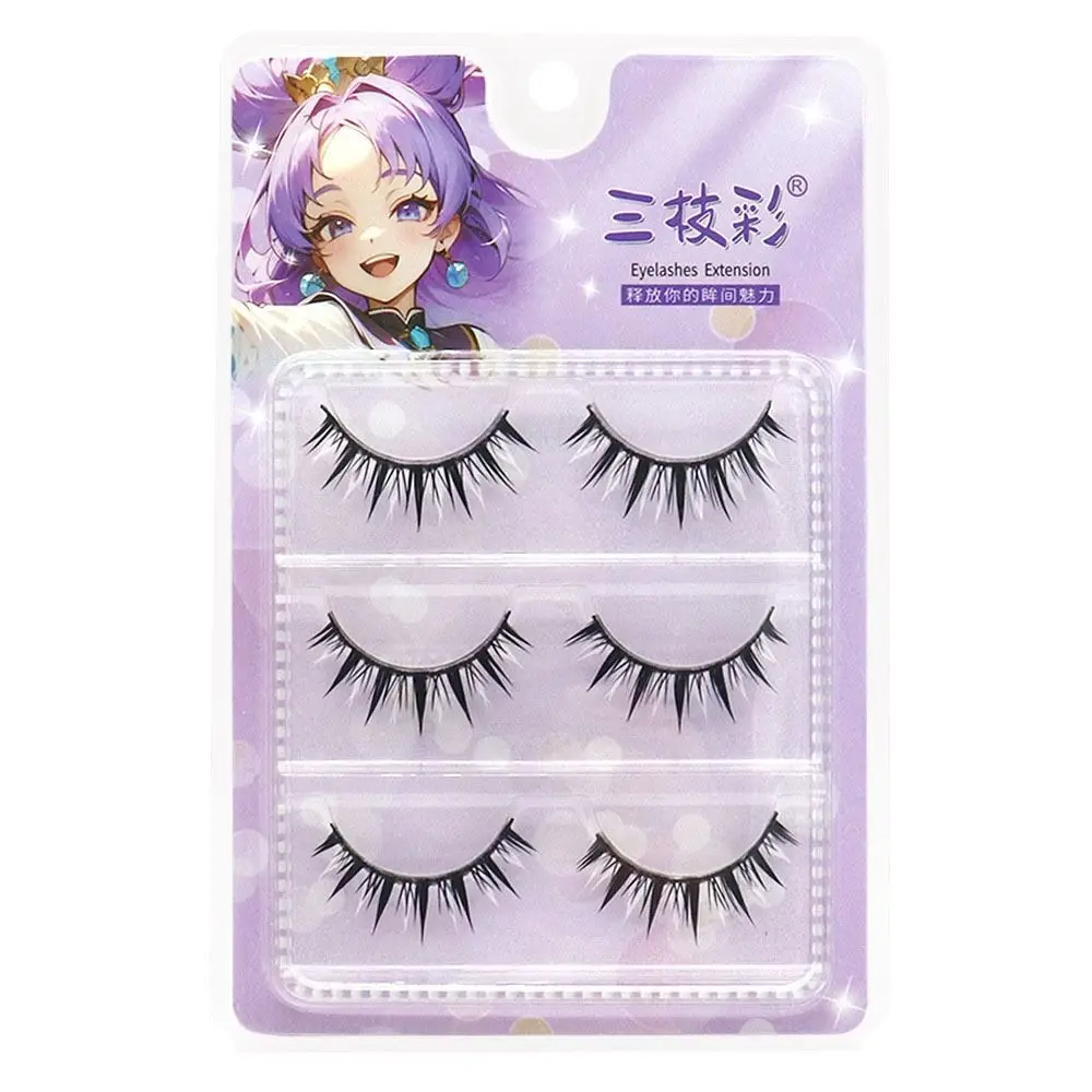 アイメイクツール ハロウィン ホワイトまつげ 仮面舞踏会 ナチュラルルック コスプレ ホワイトまつげ 再利用可能なつけまつげ