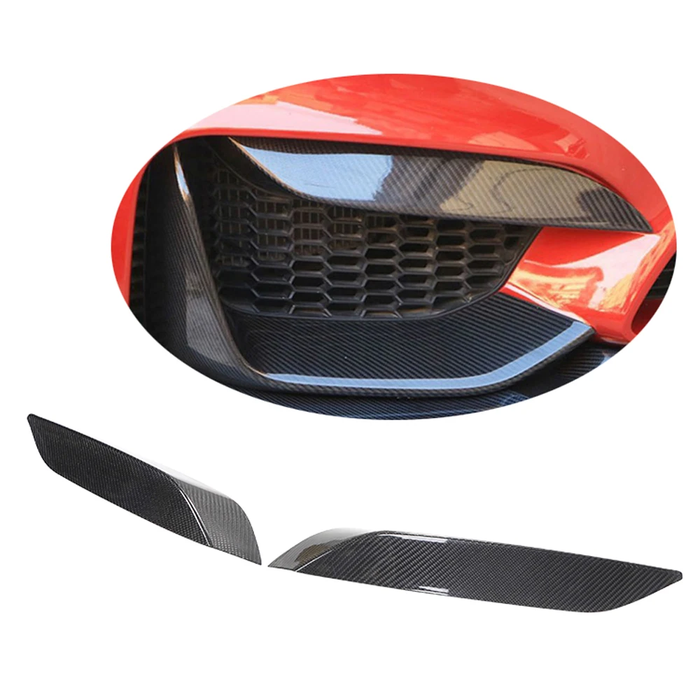 

Real Dry Carbon Front Bumper Side Air Vent Splitter For BMW F80 M3 F82 M4 2014-2018 Intake Frame Upper Spoiler Cover Canard Brow