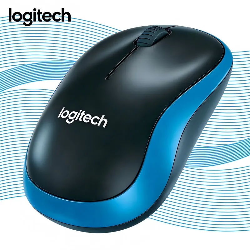 

Logitech M185 Wireless Mouse Ergonomic Design to Prevent Mouse Hand 24-Month Battery Life For Office and Home Use, Laptop