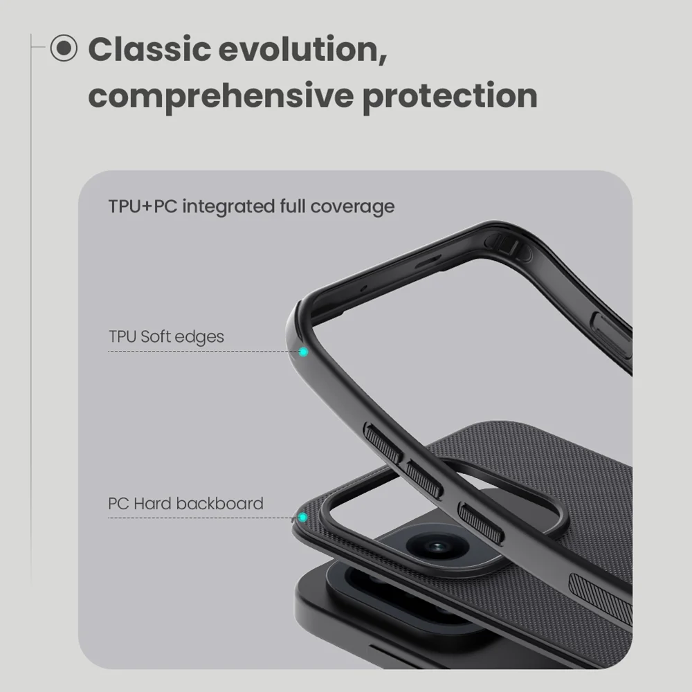 حافظة NILLKIN لهاتف OnePlus 15 Magsafe NILLKIN Super Frosted Shield Pro غطاء خلفي صلب مقاوم للصدمات لهاتف OnePlus 15 حافظة مغناطيسية