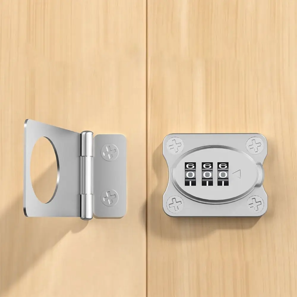 Durable 3-digit Cabinet Door Lock Firm Protect Code Lock Antirust ABS and Stainless Steel Baby Safety Locks Wardrobe