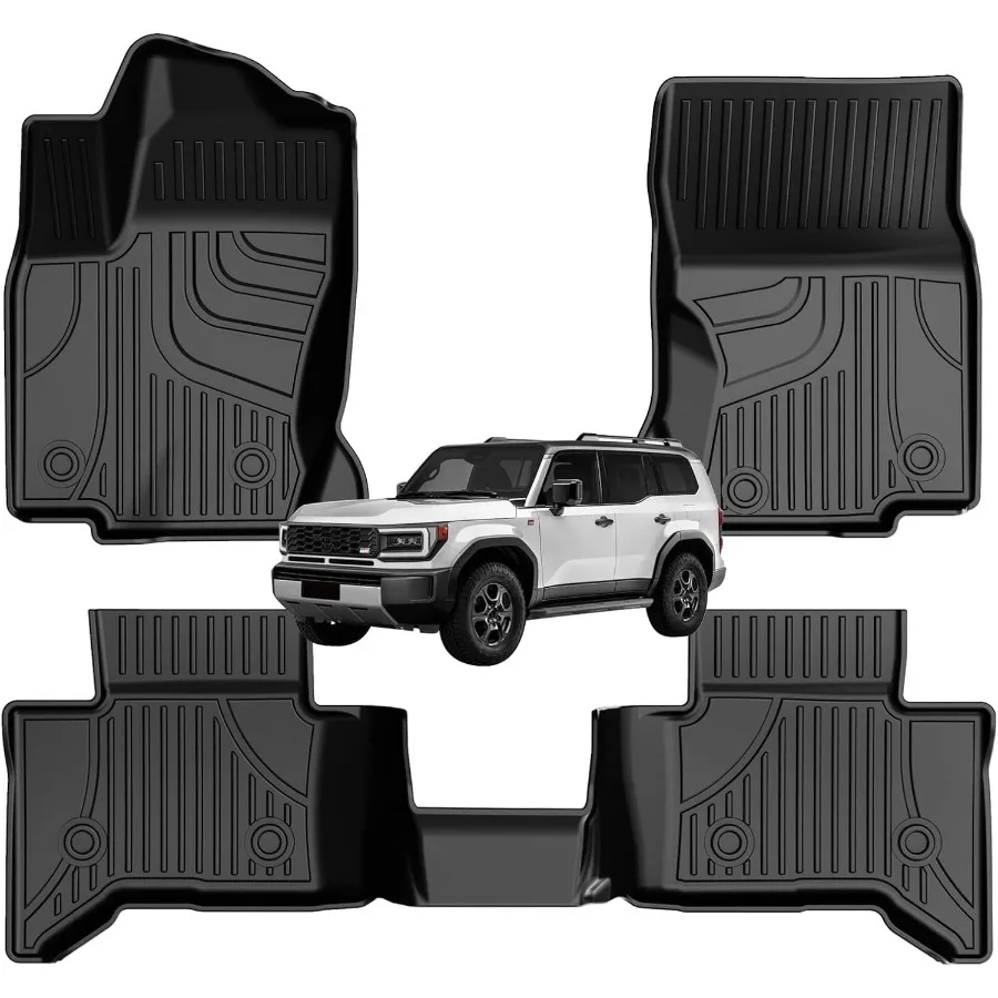 

Коврики AllWeather, совместимые с Land Cruiser 20242025 и Lexus GX550: прочная защита салона для всех сезонов Easyt