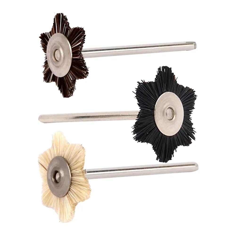 Spazzola per lucidatura artigianale Spazzola per lucidatura a sei stelle per la lavorazione del legno Setole resistenti e resistenti Setole di alta qualità