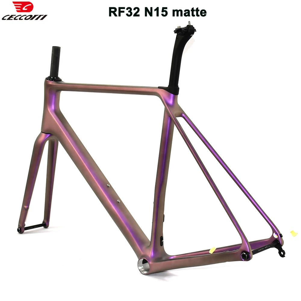 CECCOTTI RF32 نموذج مكبح قرصي إطار دراجة هوائية T1000 كامل الكربون خفيفة للغاية دراجة إطارات الراقية تخصيص اللون #5