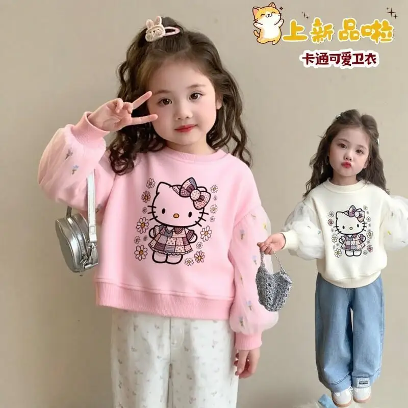 Sanrio Hello Kitty Kawaii Y2k Anime ropa para niños reseñas coreanas muchas ropa de bebé madre niños niños abrigo de otoño niña
