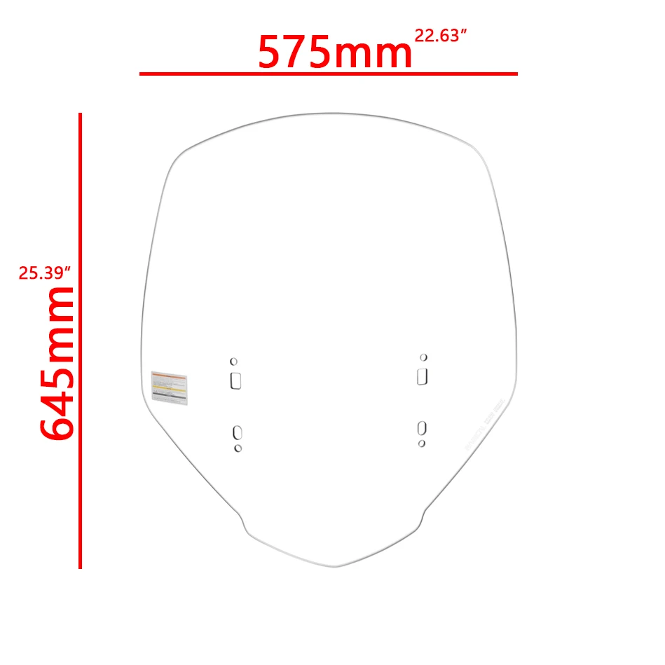 For Honda Gold Wing GL1800 F6B 2018-2025 PC Panical 25inch Front Air Deflector Spoiler Shield Windshield Baffle