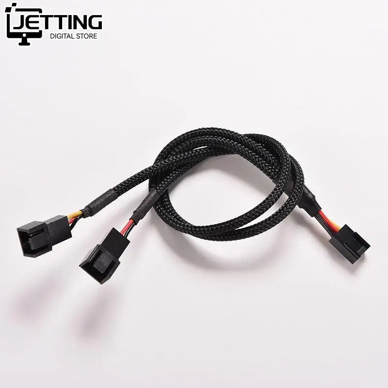 3Pin Weibliche Y-Splitter Dual 2Pin Männlichen Mainboard Power Kabel Adapter PC Computer Case Fan Verbinden Draht Splitter konvertieren 1PC