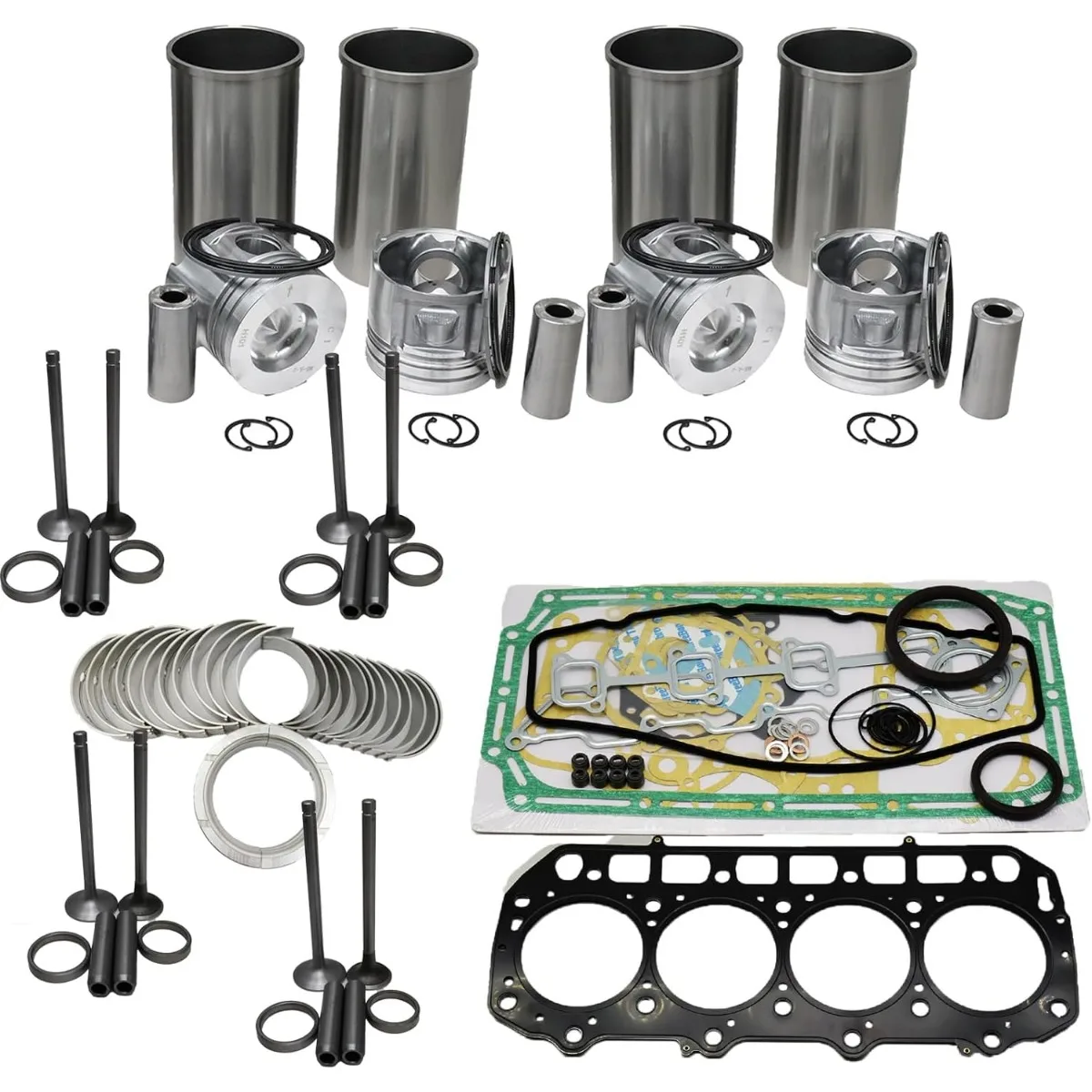 

LR4M5-23 Engine Overhaul Rebuild Kit Compatible for YTO LR4M5-T145-U2 LR4M5-23 4M5-23 Engine