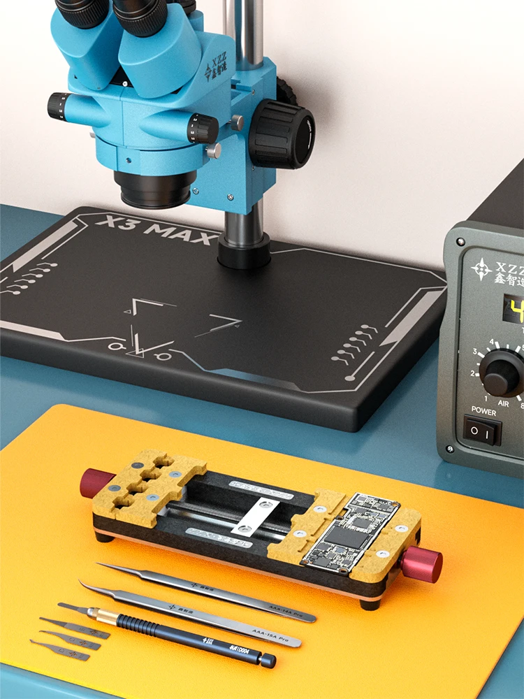 Xz mini dispositivo giratório multifuncional, placa-mãe, suporte de fixação de chip ic, dispositivo resistente ao aquecimento para reparo de solda
