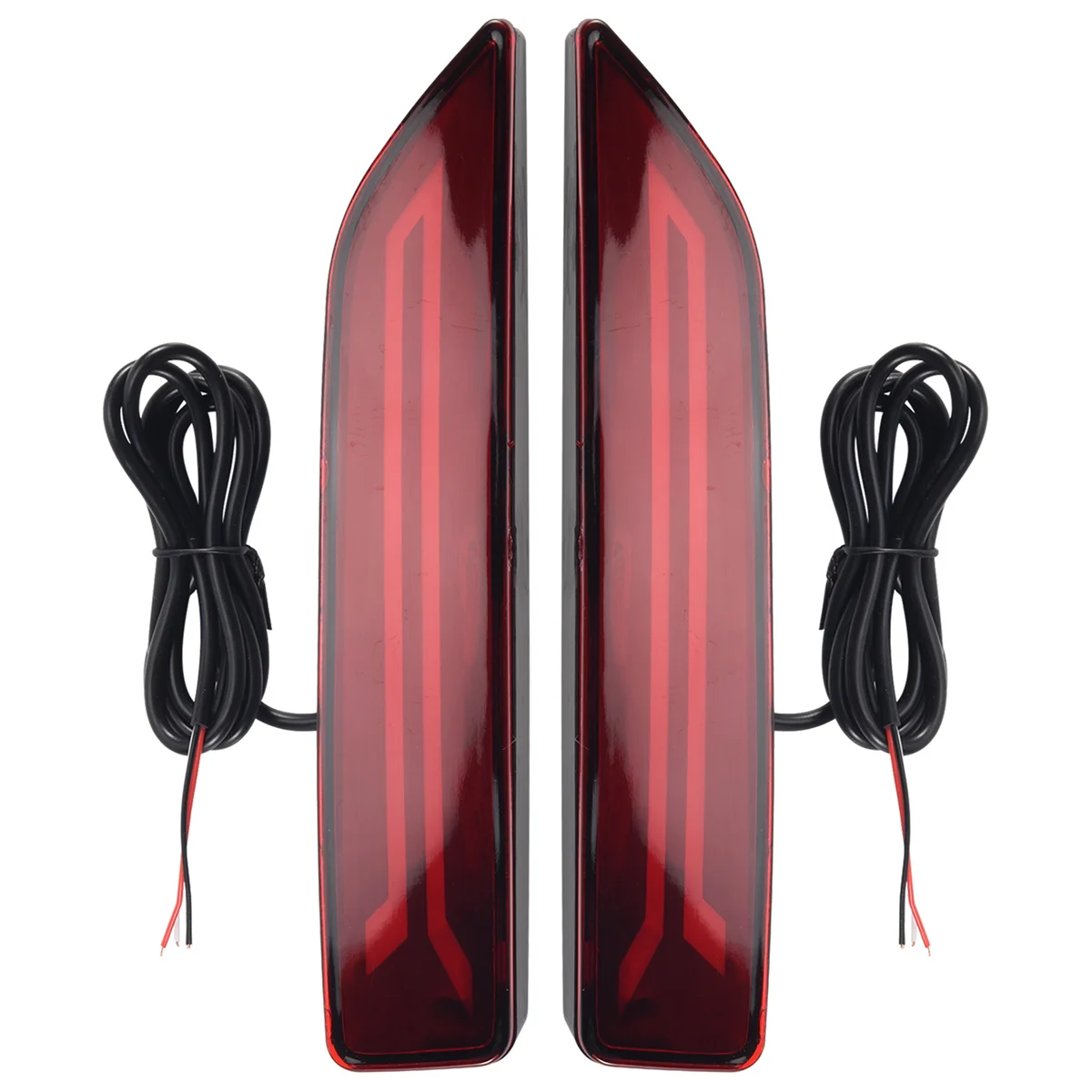 2PCS for Honda CRV CR-V 2007 2008 2009 Multi-Function LED Rear Bumper Light Rear Fog Lamp Auto Bulb Brake Light Reflector