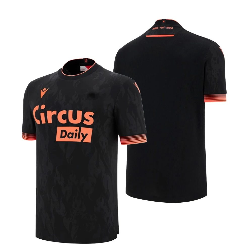 

Macron 25-26 Season Home And Away Jersey Black Personalized Fashionable Comfortable Breathable Fast Drying Fan Equipment T-Shirt