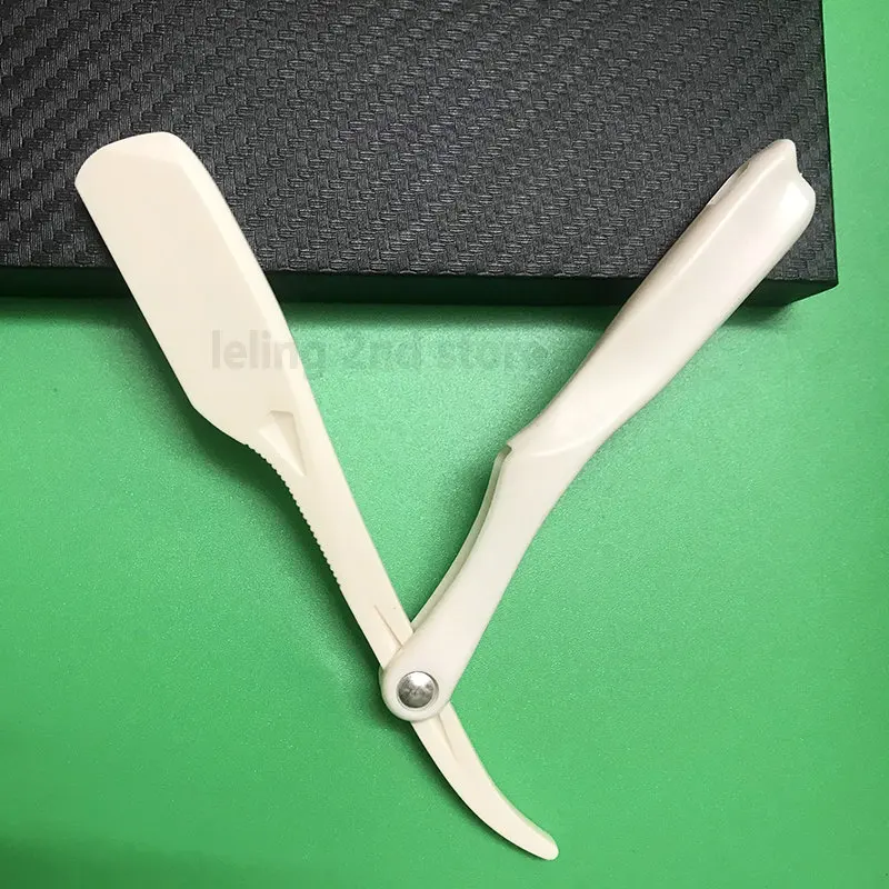 الرجال المهنية ماكينة حلاقة يدوية حافة مستقيمة البلاستيك ماكينة حلاقة للطي الحلاقة اللحية القاطع مستقيم الحلاقة بالجملة #5