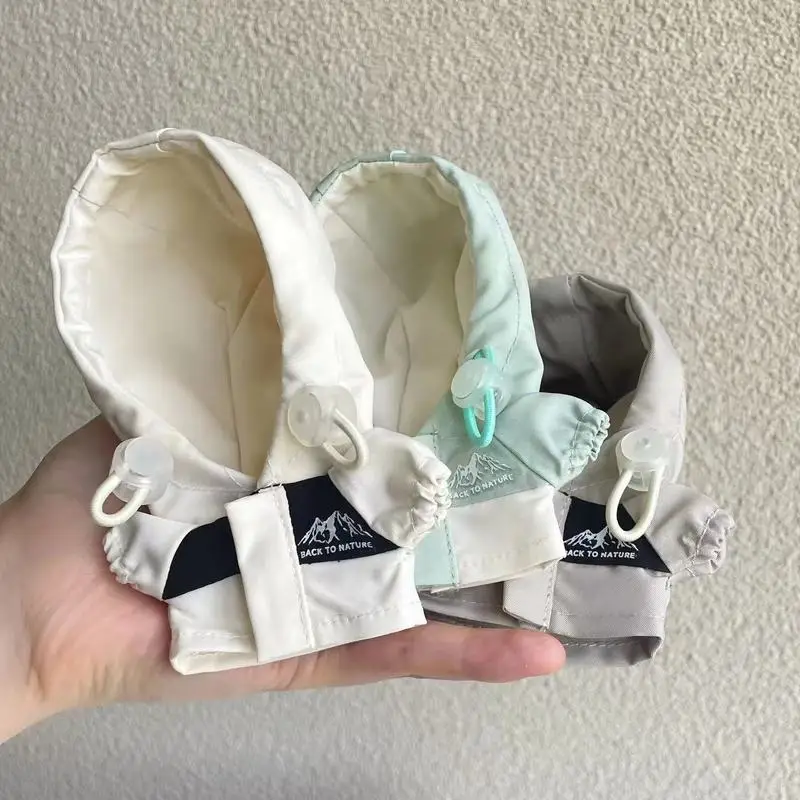 

10cm cotton doll jacket series cool and handsome camping baby clothes cotton doll diy simulation change doll hooded clothes