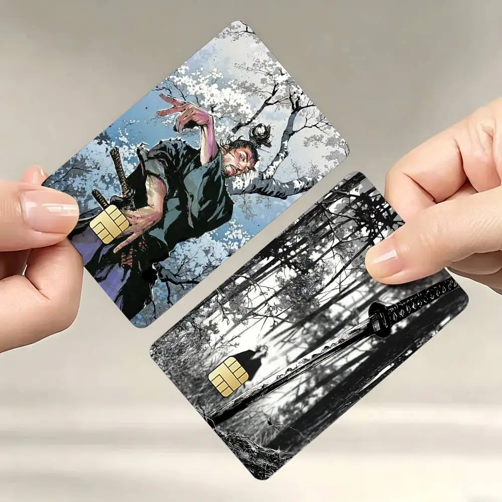 

Miyamoto V-Vagabond Musashi Credit Card Skin Stickers For VISA Bank Bus Metro Access Card Protective Film Cover Sticker