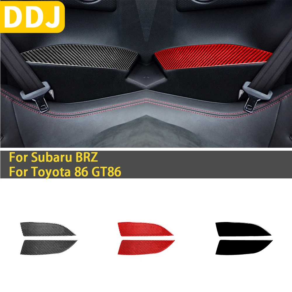 

For Subaru BRZ Toyota 86 GT86 2016 2017 2018 2019 2020 Carbon Fiber Car Accessories Rear Armrest Panel Trim Sticker