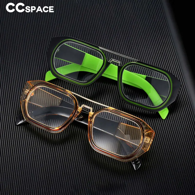 53095 Retro Punk Anti Blue Light Glasses Frames Men Women Fashion Computer Eyeglasses