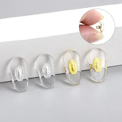 KAMMPT 10/20 Pairs Screw-in Eyeglasses Nose Pads with Metal Core High Quality Water Drop Shape Nose Brackets for DIY Replacement