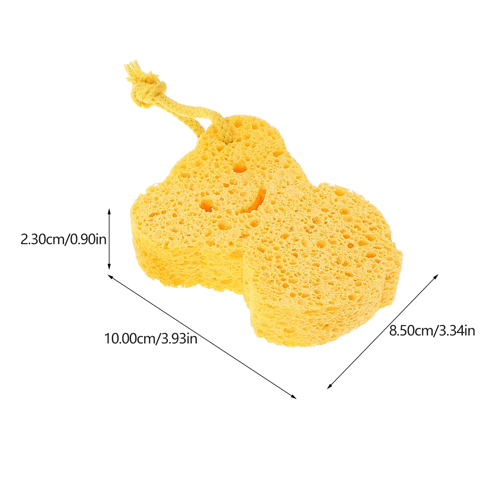 3 قطعة إسفنجة حمام من الألياف الطبيعية دش إسفنجة السليلوز لينة ماصة للكبار الجسم التقشير إسفنجة السليلوز #3