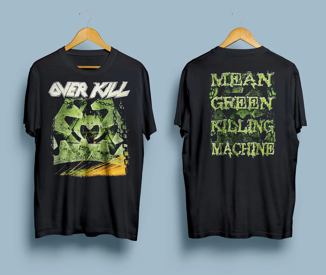 Overkill Thrash Mean Green Killing Machine Camisa negra de todas las tallas S-5XL AH1141