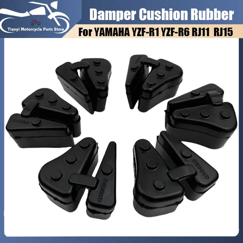 

6PCS Motorcycle Rear Wheel Absorber Rubber 2C0–25364–00-00 For Yamaha RJ15 RJ27 YZF R6 YZF-R1 RN19 RN22 RJ11 Buffer Rubber