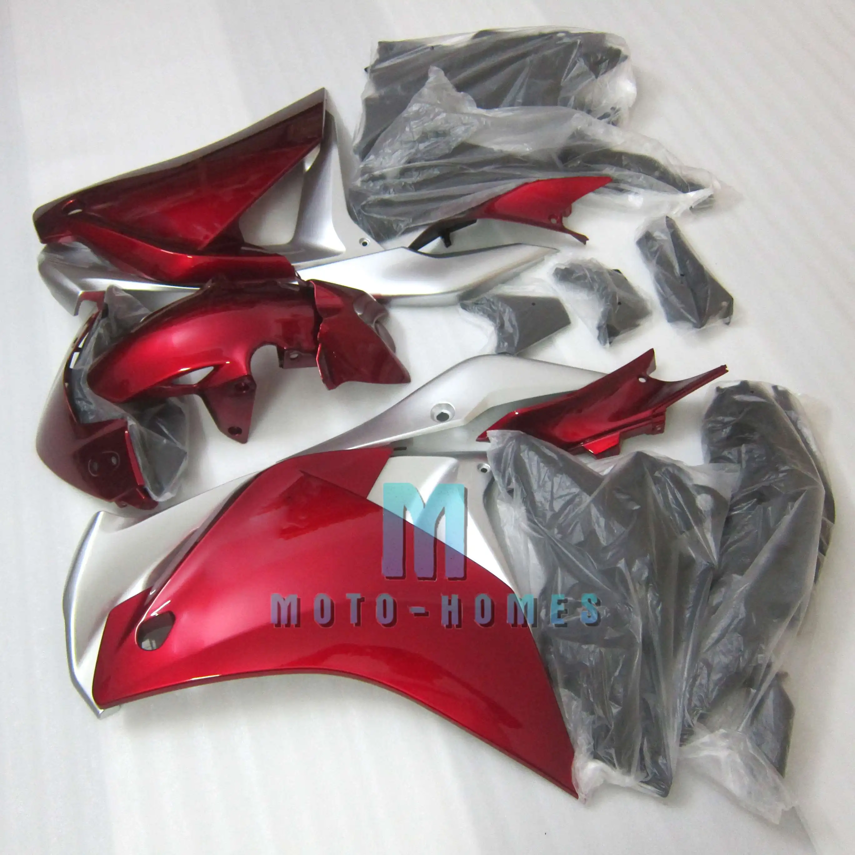 Kit de carénage ABS complet pour CBR 250RR 2008 2009 2011 2010 CBR250RR 08-11 100% Fit Injection Aftermarket Red Silvery