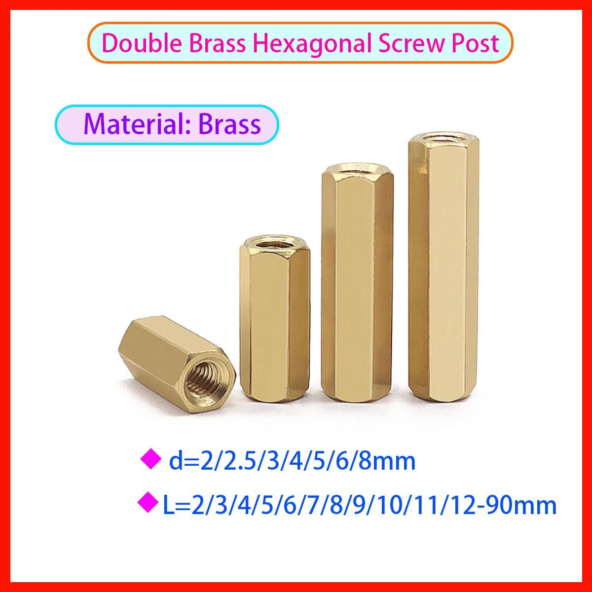 

Brass Hexagonal Hollow Bolt Screw