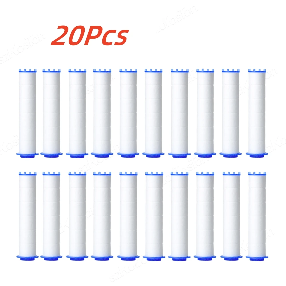 5-50Pcs Dusche Kopf Ersatz PP Baumwolle Filter Patrone Hartes Wasser Reinigung Bad Zubehör Hand Halten Bad Sprayer