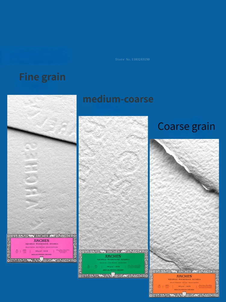 Papier d'interconnexion simple face pour étudiants, colle à joint, optique moyenne fine, papier d'art en pur coton, fournitures d'art, 300g, 20 feuilles