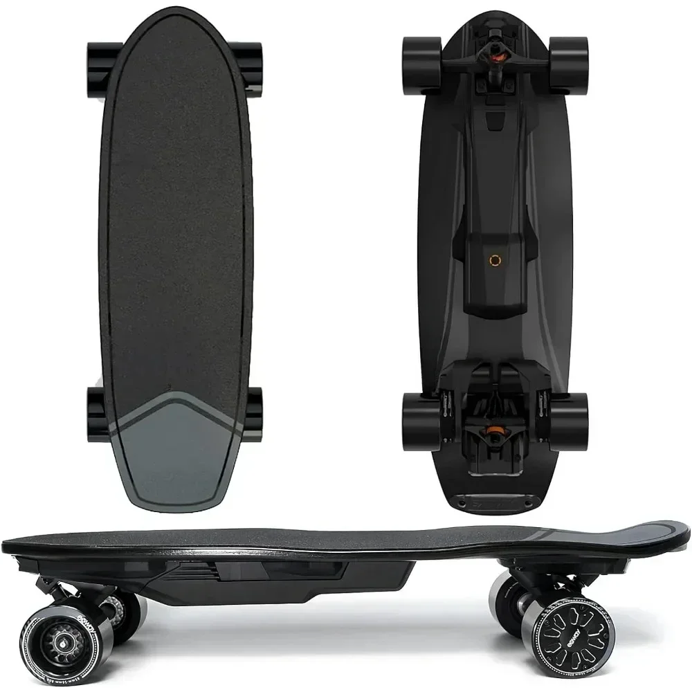 Electric Skateboard with Remote, Top Speed of 23 Mph, Quick-Swap Battery, 440 LBS Max Load, IP55 Waterproof, Cruiser for Teens