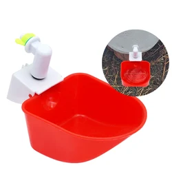 2Pcs Chicken Goose Duck Automatic Drinking Bowl Chicken Water Cup Waterer Bowl Farm Poultry Drinking Bowls Water Dispenser