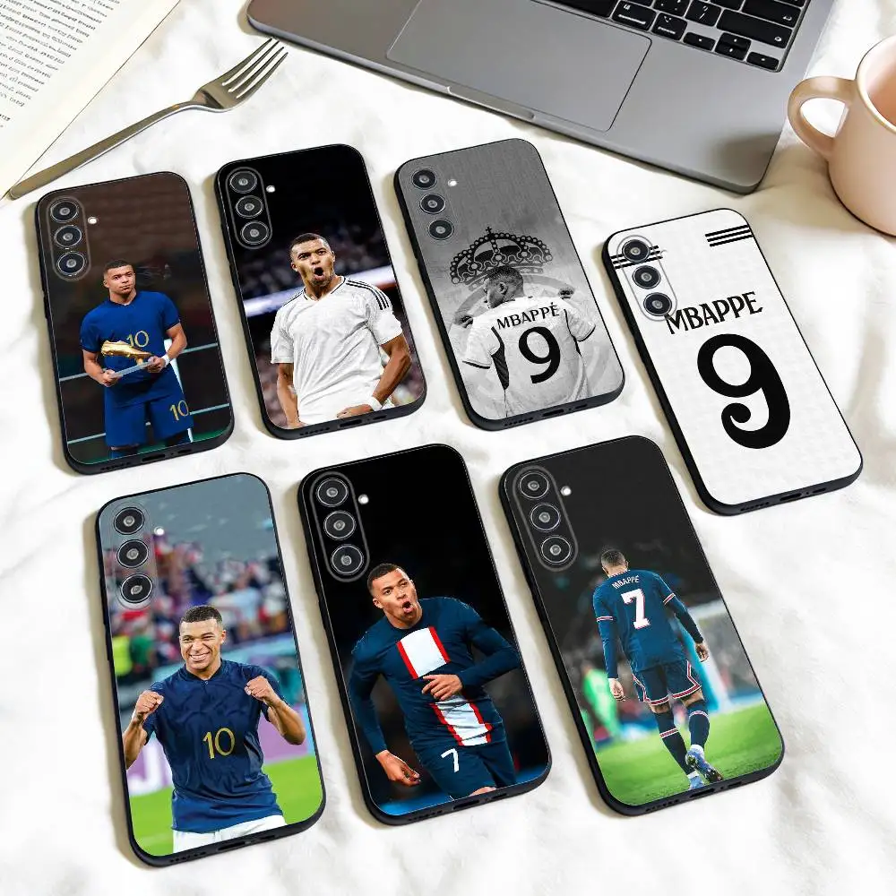 

F-Football Star M-MbappeS-S phone Case For Samsung Galaxy A73,A72,A71,A70,A53,A52,A51,Others Soft Black Shell